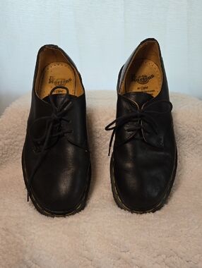 Dr. Martens 1471 Quad Black Leather Derby Shoes Womens US 5 / UK 6 / 39